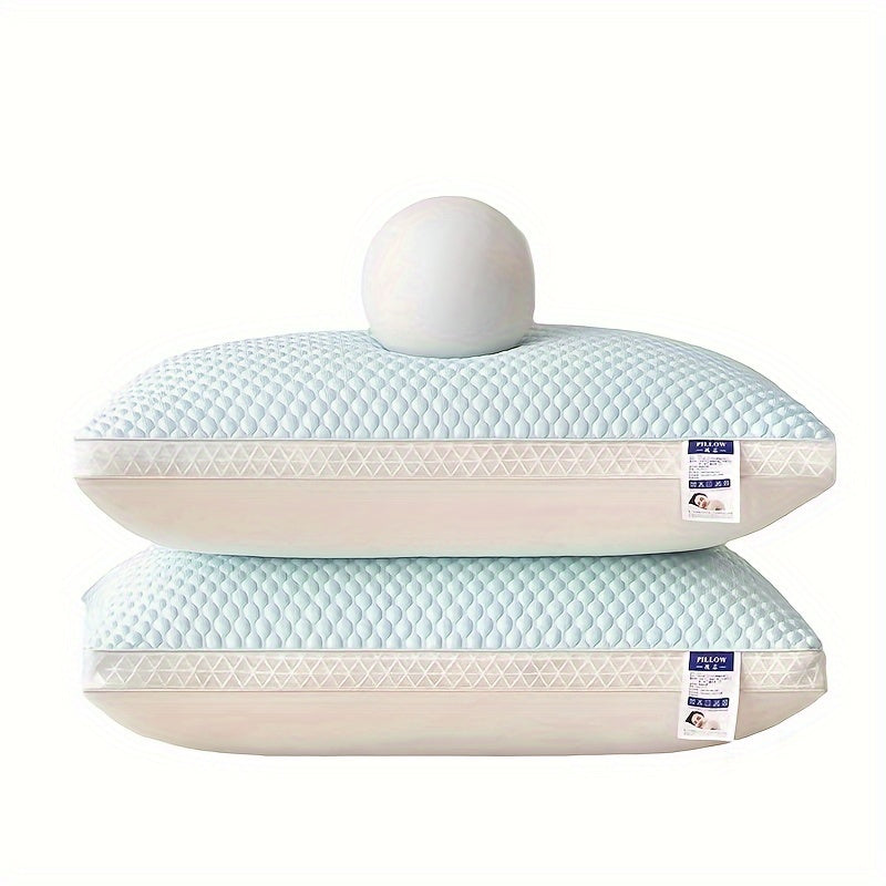 Koel Hoofdkussen – Ademend Slaapkussen met Blauwe Hoes | 70×43 cm
