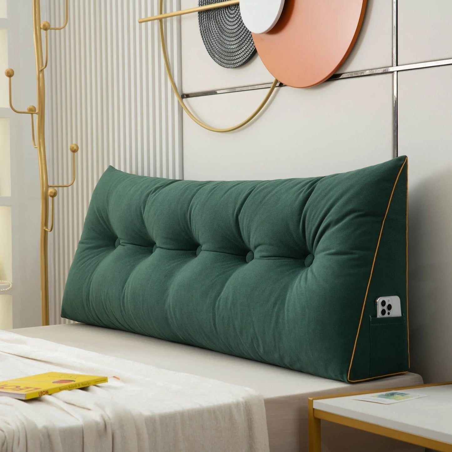 Rugkussen in Wigvorm – Comfortabele Steun voor Slaapkamer & Woonkamer