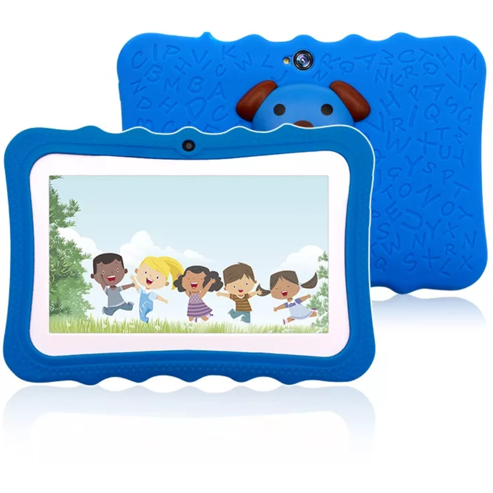 Kindertablet 7 Inch – Schokbestendig, Oudercontrole & Educatieve Apps | Wifi, Camera & Android