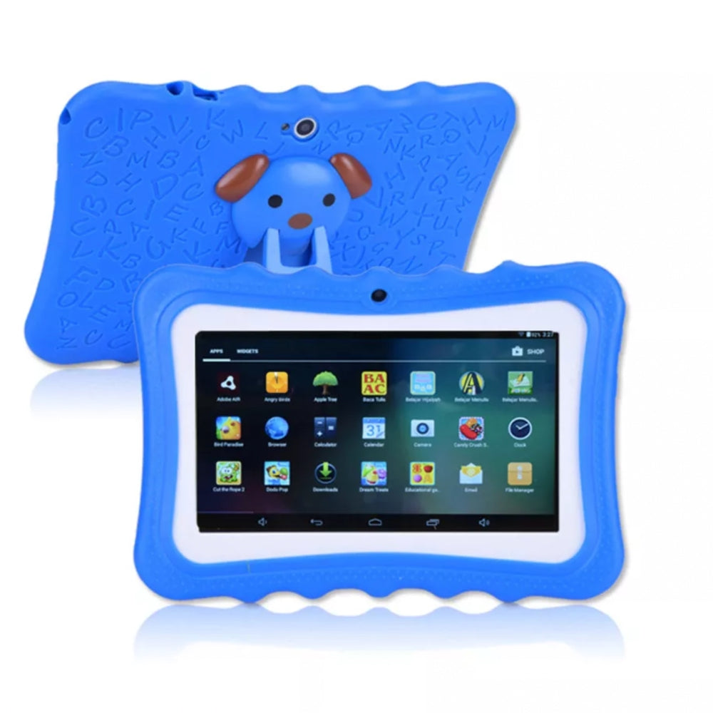 Kindertablet 7 Inch – Schokbestendig, Oudercontrole & Educatieve Apps | Wifi, Camera & Android