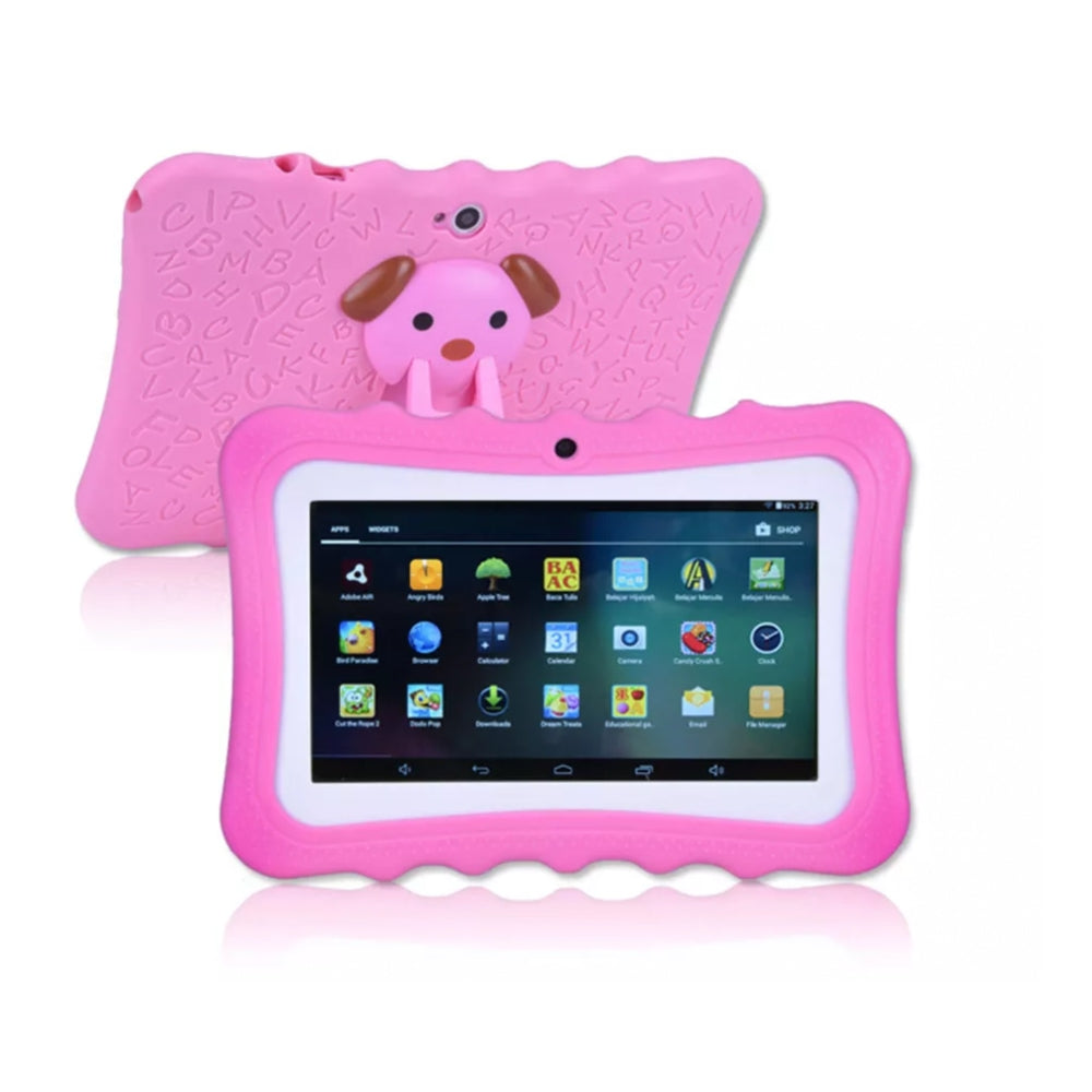 Kindertablet 7 Inch – Schokbestendig, Oudercontrole & Educatieve Apps | Wifi, Camera & Android