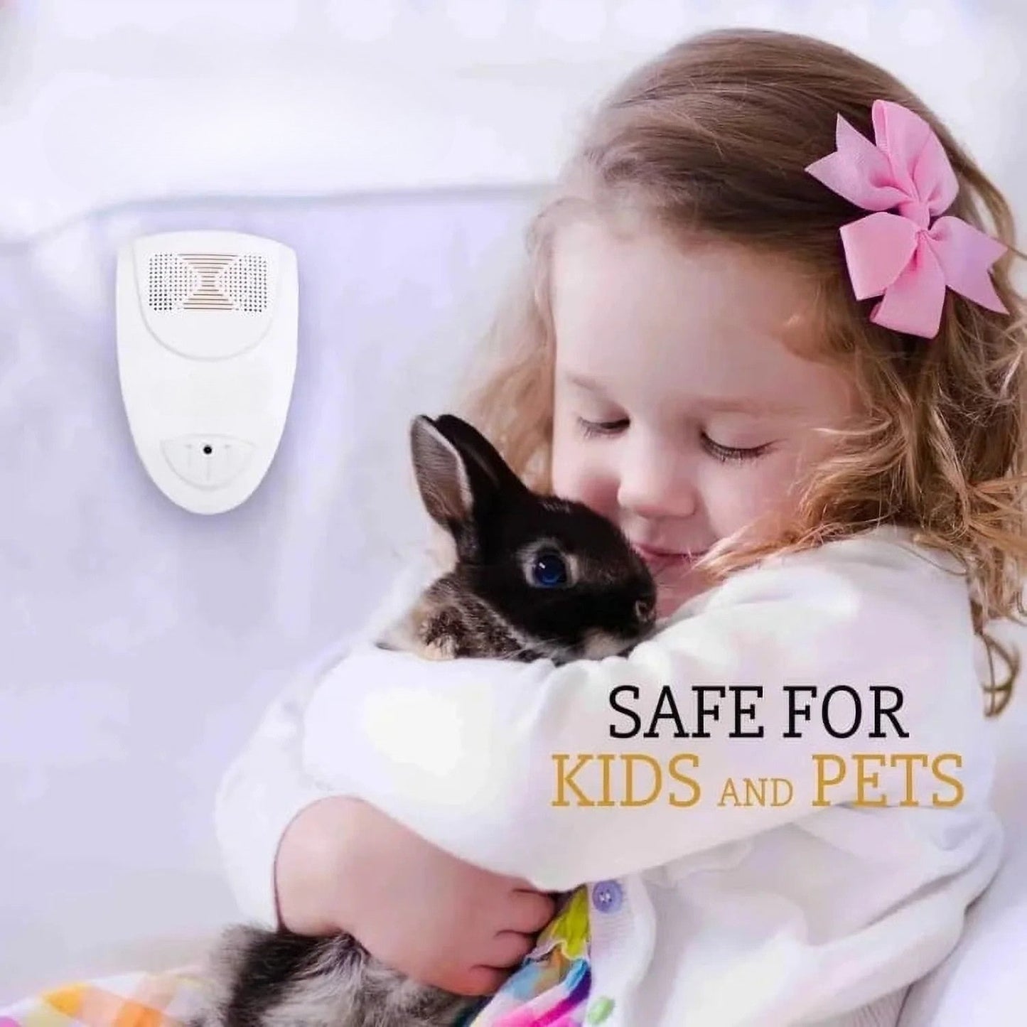 Ultrasone Bedwants Verjager – Chemievrij Anti-Insect Apparaat voor Slaapkamers | Veilig voor Kinderen & Huisdieren – 20–65 KHz Dekking tot 20 m²