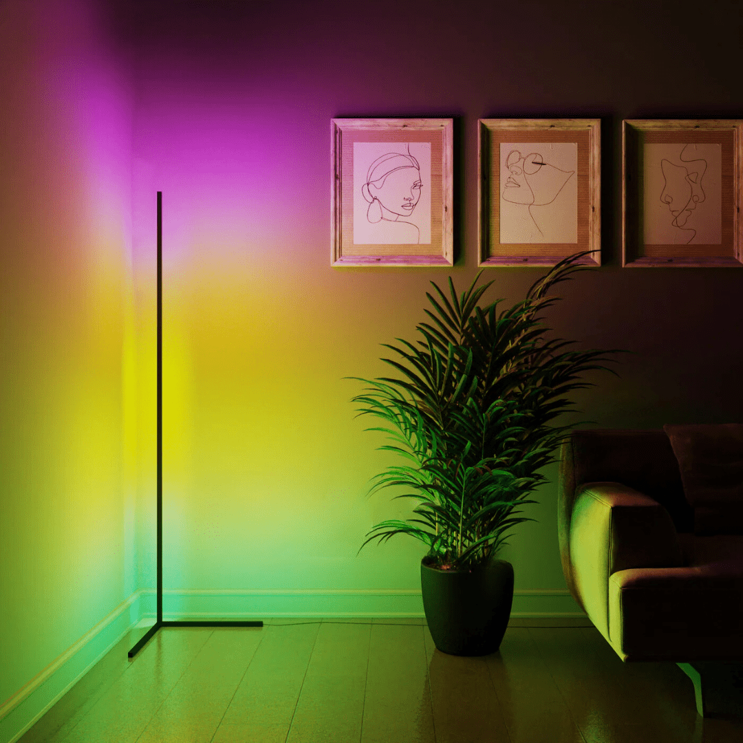 Ambiance Dimbare LED Vloerlamp – Luxe Verlichting met 1+ Miljoen Kleuren