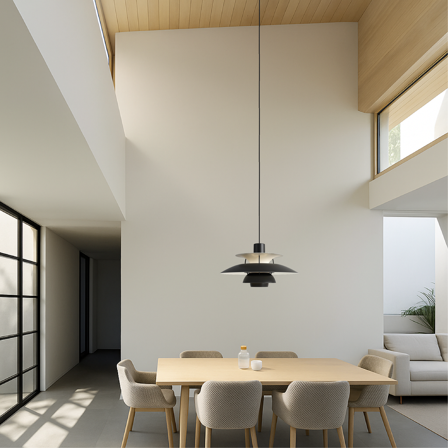 Multilayer Hanglamp – Driedelige Deens Designlamp van Aluminium | Moderne LED Hangverlichting voor Eettafel, Keuken of Woonkamer