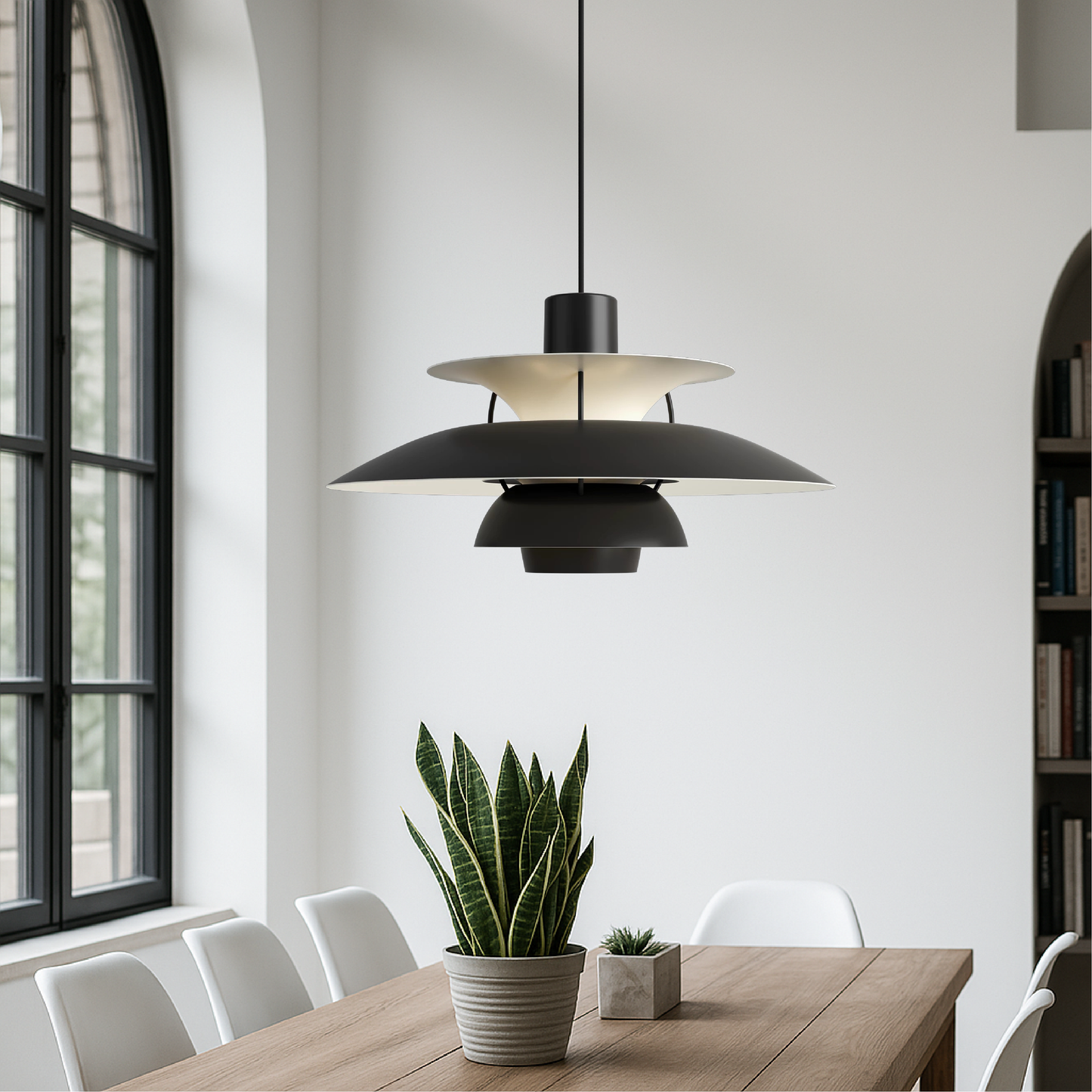 Multilayer Hanglamp – Driedelige Deens Designlamp van Aluminium | Moderne LED Hangverlichting voor Eettafel, Keuken of Woonkamer