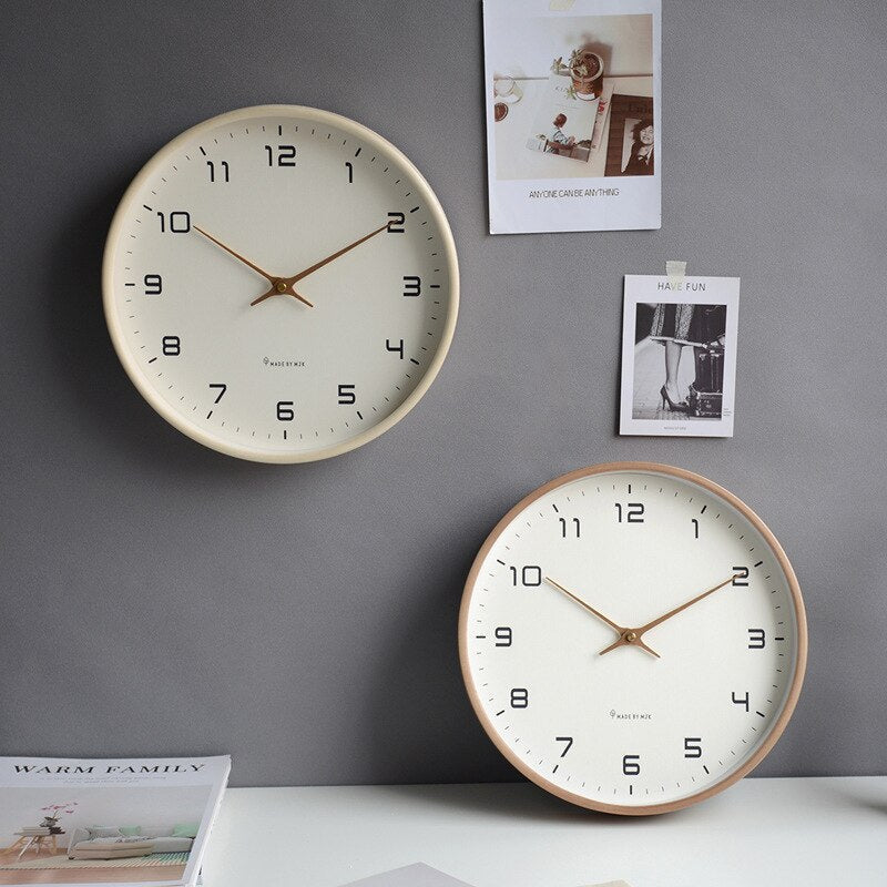 Wandklok hout – Scandinavisch minimalistisch design, stilvol en geruisloos