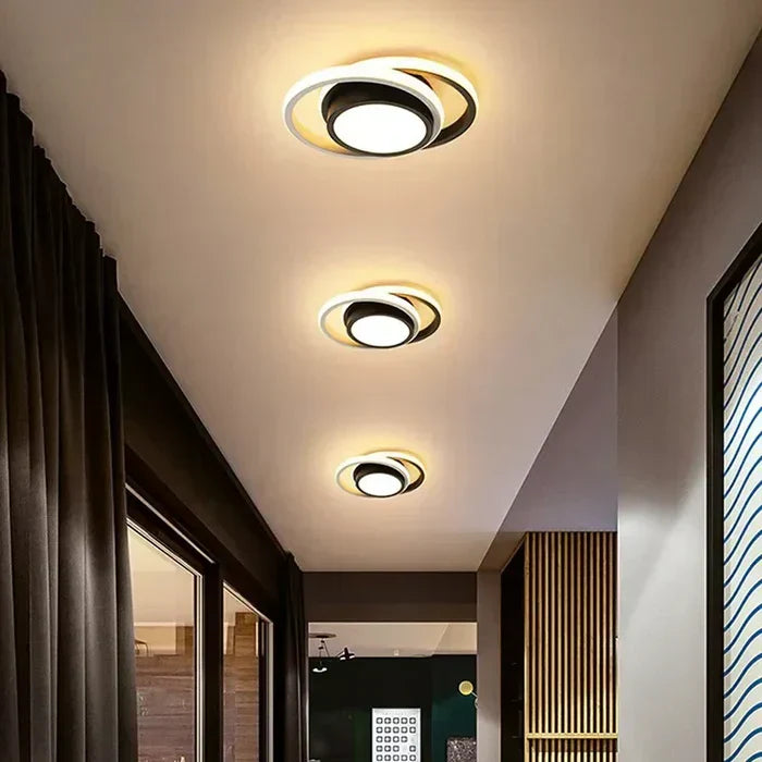 Orbiloop LED Plafondlamp – Moderne Plafondverlichting met Abstracte Dubbele Ring
