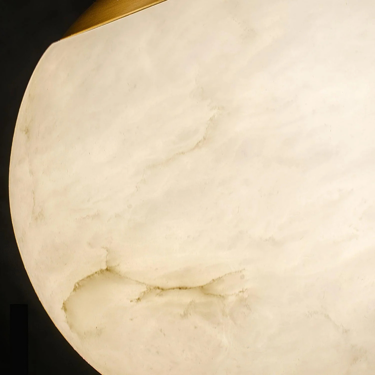 Gouden Alabaster Hanglamp – Luxe Marmeren Look | Sfeervolle Designverlichting