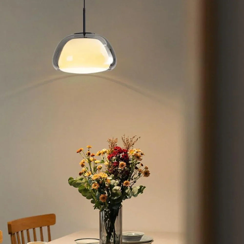 Moderne Glazen Hanglamp – Strakke Eleganties voor een Stijlvol Interieur