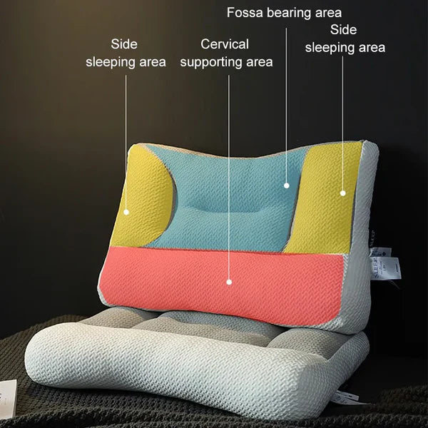 Orthopedisch Neksteunkussen – Ergonomisch Slaapkussen voor Nek- en Schouderklachten | Grijs of Wit – 48x74 cm