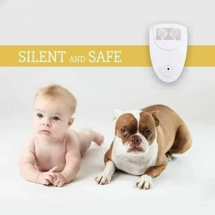 Ultrasone Bedwants Verjager – Chemievrij Anti-Insect Apparaat voor Slaapkamers | Veilig voor Kinderen & Huisdieren – 20–65 KHz Dekking tot 20 m²