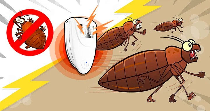Ultrasone Bedwants Verjager – Chemievrij Anti-Insect Apparaat voor Slaapkamers | Veilig voor Kinderen & Huisdieren – 20–65 KHz Dekking tot 20 m²