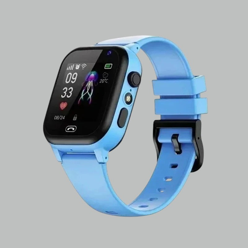 Kinder Smartwatch met GPS, SOS-Knop & Camera – Veiligheid, Bellen & Tracking in Één | Met Spraakfunctie, Zaklamp & Veilige Zones | Lichtgewicht & Nederlandstalig