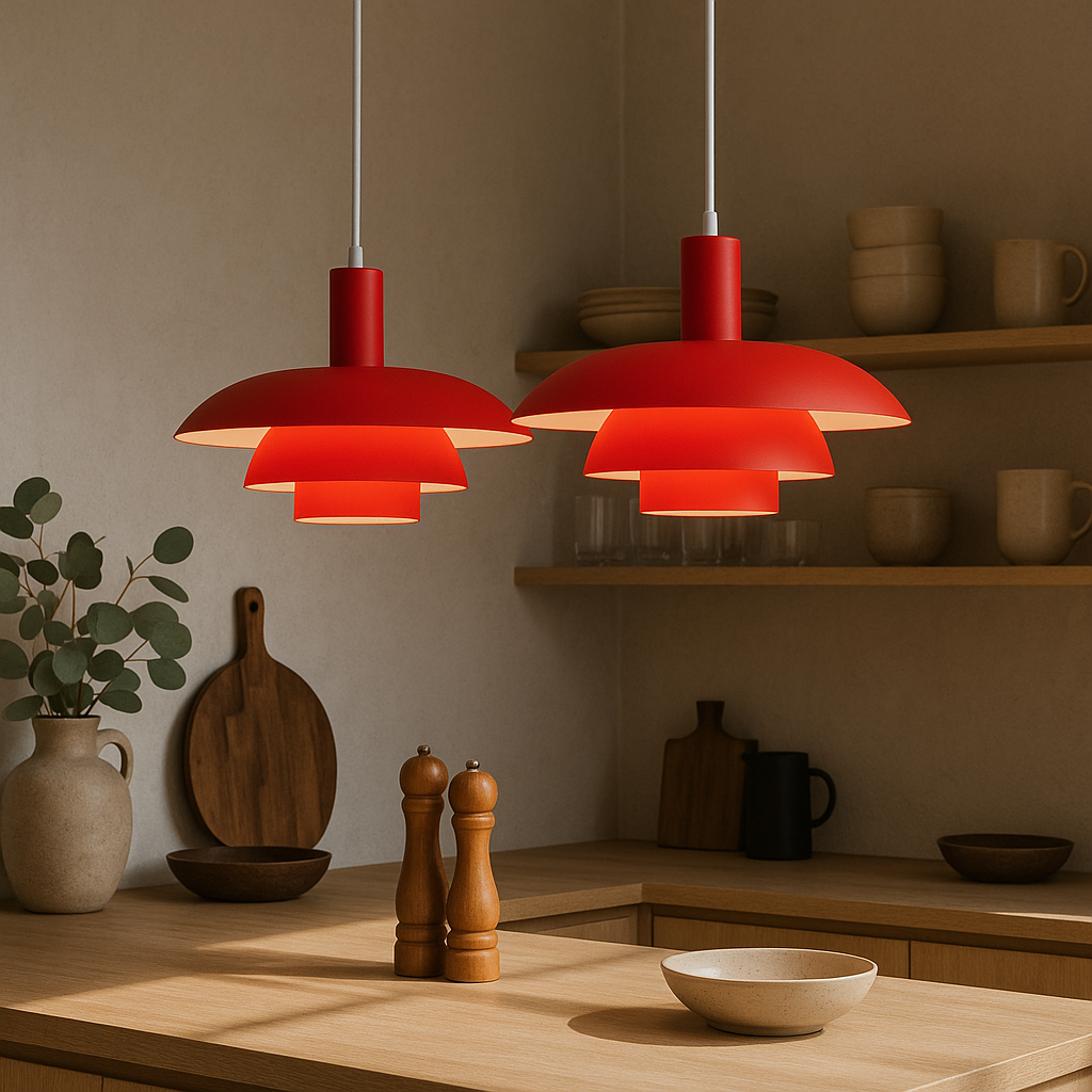 Hanglamp in Scandinavische Stijl – Irda | Metalen Pendellamp met Dimbare LED voor Eettafel, Keuken of Woonkamer