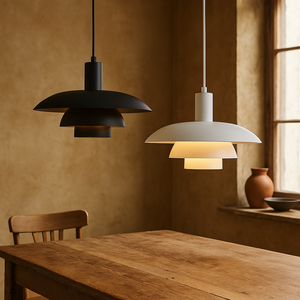 Hanglamp in Scandinavische Stijl – Irda | Metalen Pendellamp met Dimbare LED voor Eettafel, Keuken of Woonkamer