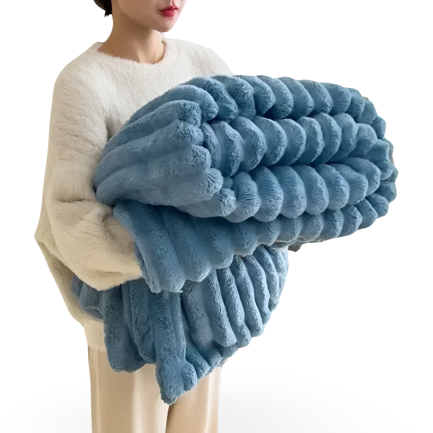 Luxe Pluche Fleece Deken voor Bank & Woonkamer – Zachte Warme Cozy Deken voor Sofa, Winter Deken in Verschillende Kleuren & Formaten