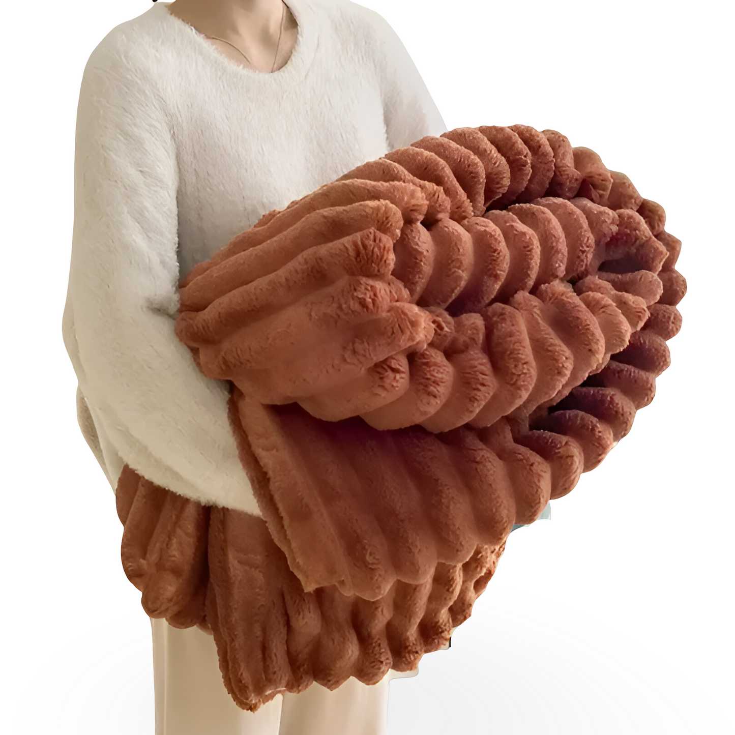 Luxe Pluche Fleece Deken voor Bank & Woonkamer – Zachte Warme Cozy Deken voor Sofa, Winter Deken in Verschillende Kleuren & Formaten