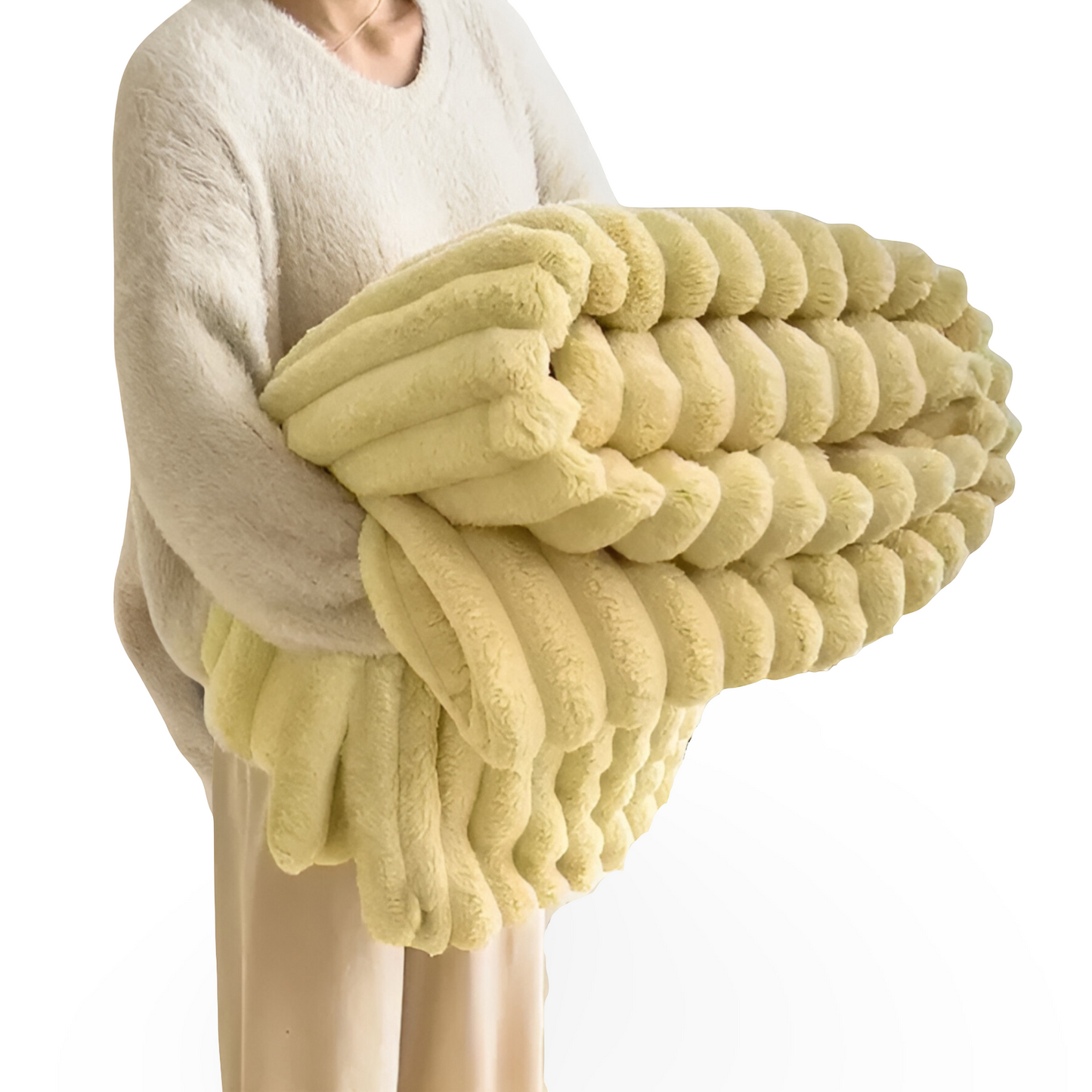 Luxe Pluche Fleece Deken voor Bank & Woonkamer – Zachte Warme Cozy Deken voor Sofa, Winter Deken in Verschillende Kleuren & Formaten