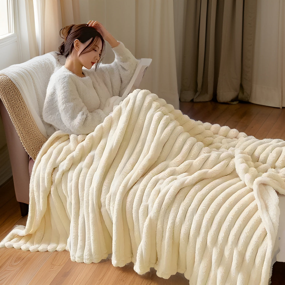 Luxe Pluche Fleece Deken voor Bank & Woonkamer – Zachte Warme Cozy Deken voor Sofa, Winter Deken in Verschillende Kleuren & Formaten