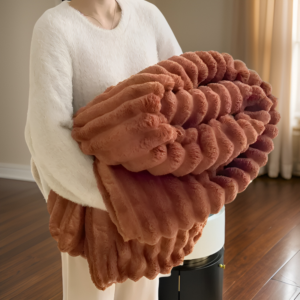 Luxe Pluche Fleece Deken voor Bank & Woonkamer – Zachte Warme Cozy Deken voor Sofa, Winter Deken in Verschillende Kleuren & Formaten