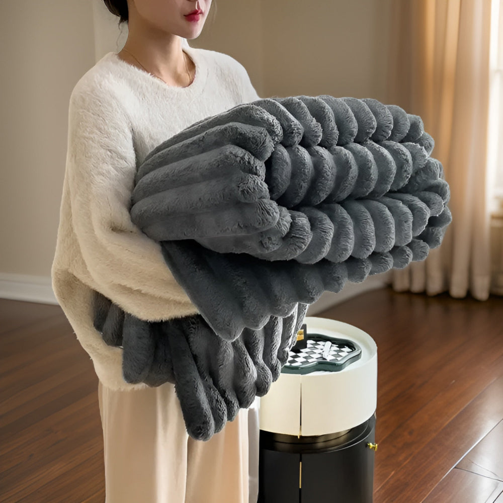 Luxe Pluche Fleece Deken voor Bank & Woonkamer – Zachte Warme Cozy Deken voor Sofa, Winter Deken in Verschillende Kleuren & Formaten