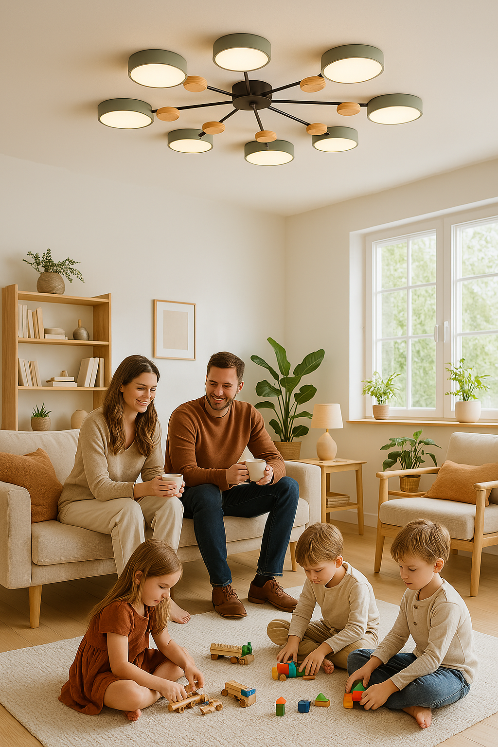 Ljusgren – Scandinavische LED Plafondlamp met Vertakte Vorm | Modern & Energiezuinig Ontwerp