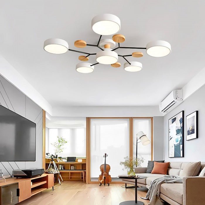 Ljusgren – Scandinavische LED Plafondlamp met Vertakte Vorm | Modern & Energiezuinig Ontwerp