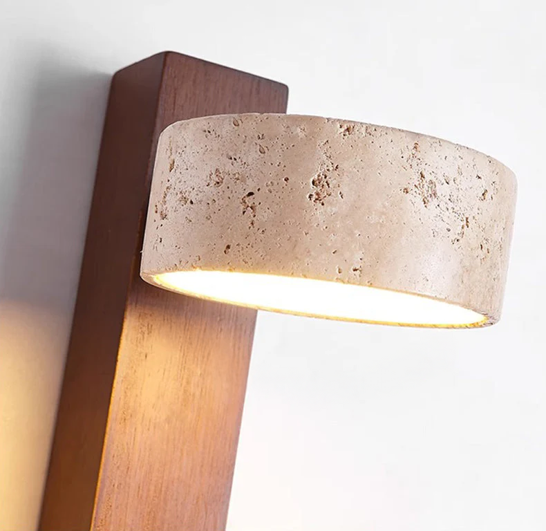 Cemento Luxe Wandlamp – Robuuste Elegantie met Cement en Hout