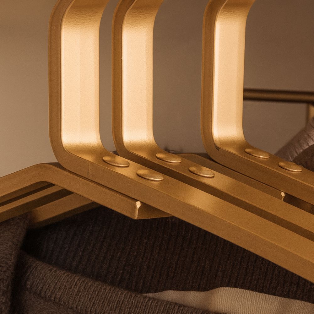 Kleerhangers – Slim Aluminium Anti-slip (Set van 4)