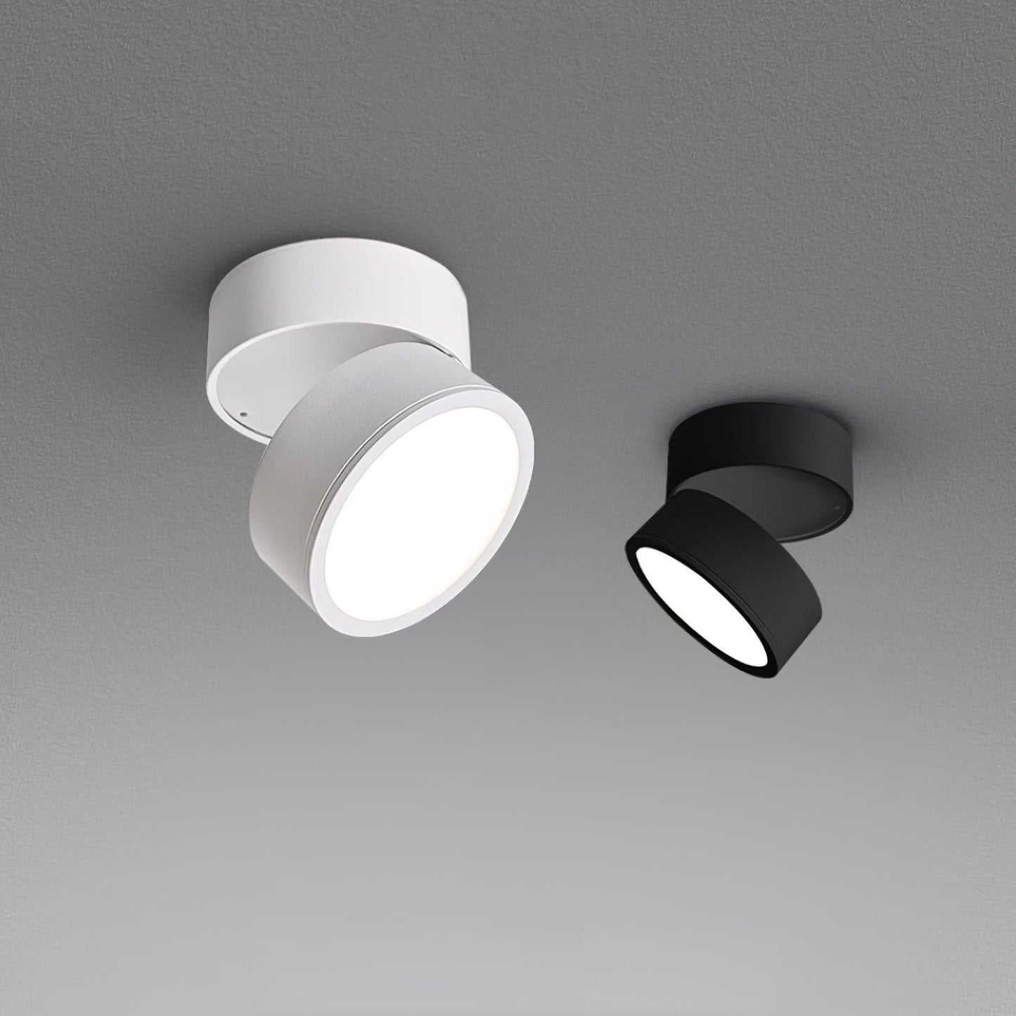 Set van 2 Moderne Opbouw Plafondlampen – Aluminium LED Verlichting met Warm Wit Licht | Dimbaar, Minimalistisch Design & Compact Formaat