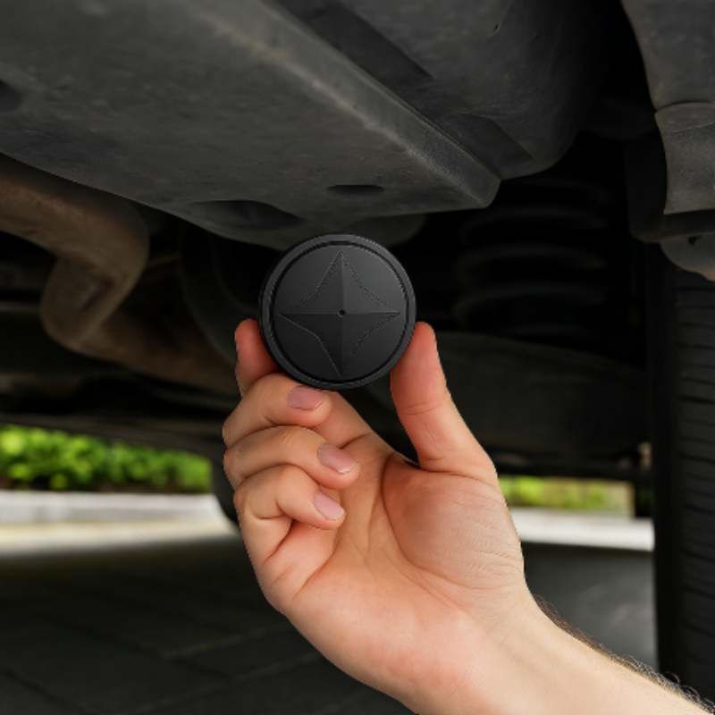 GPS Tracker – Compacte Magnetische Volgmodule met Real-time Locatiebepaling via App | Ideaal voor Auto, Fiets, Motor & Huisdieren | Draadloos en Herlaadbaar