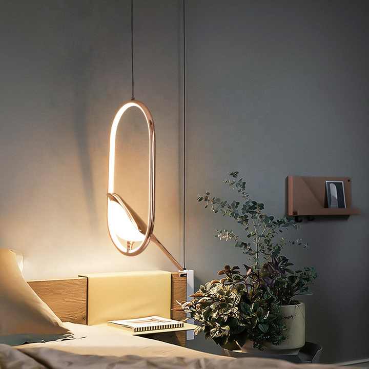 Aurela Design Hanglamp met Vogel – Minimalistisch Sculpturaal Lichtobject