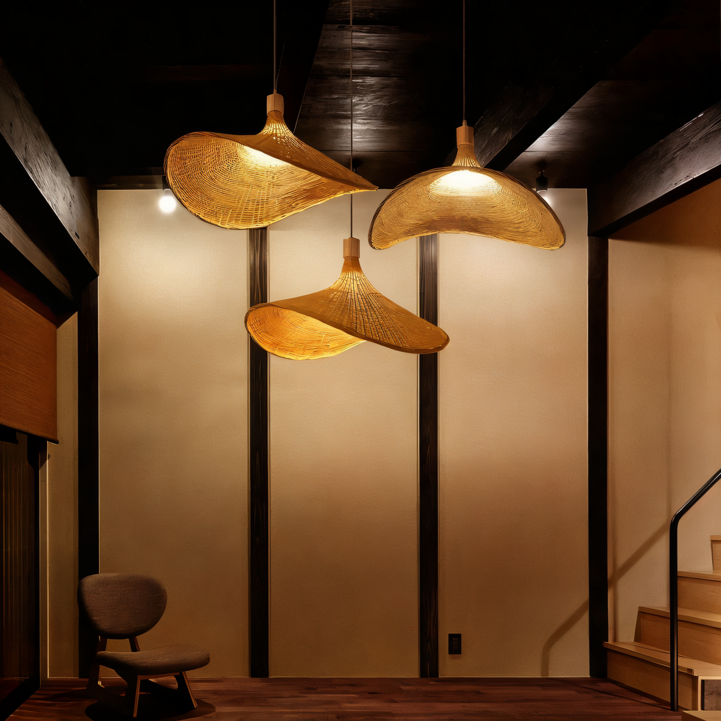 BambWicker Hanglamp – Handgemaakte Rattan Verlichting met Natuurlijke Elegantie