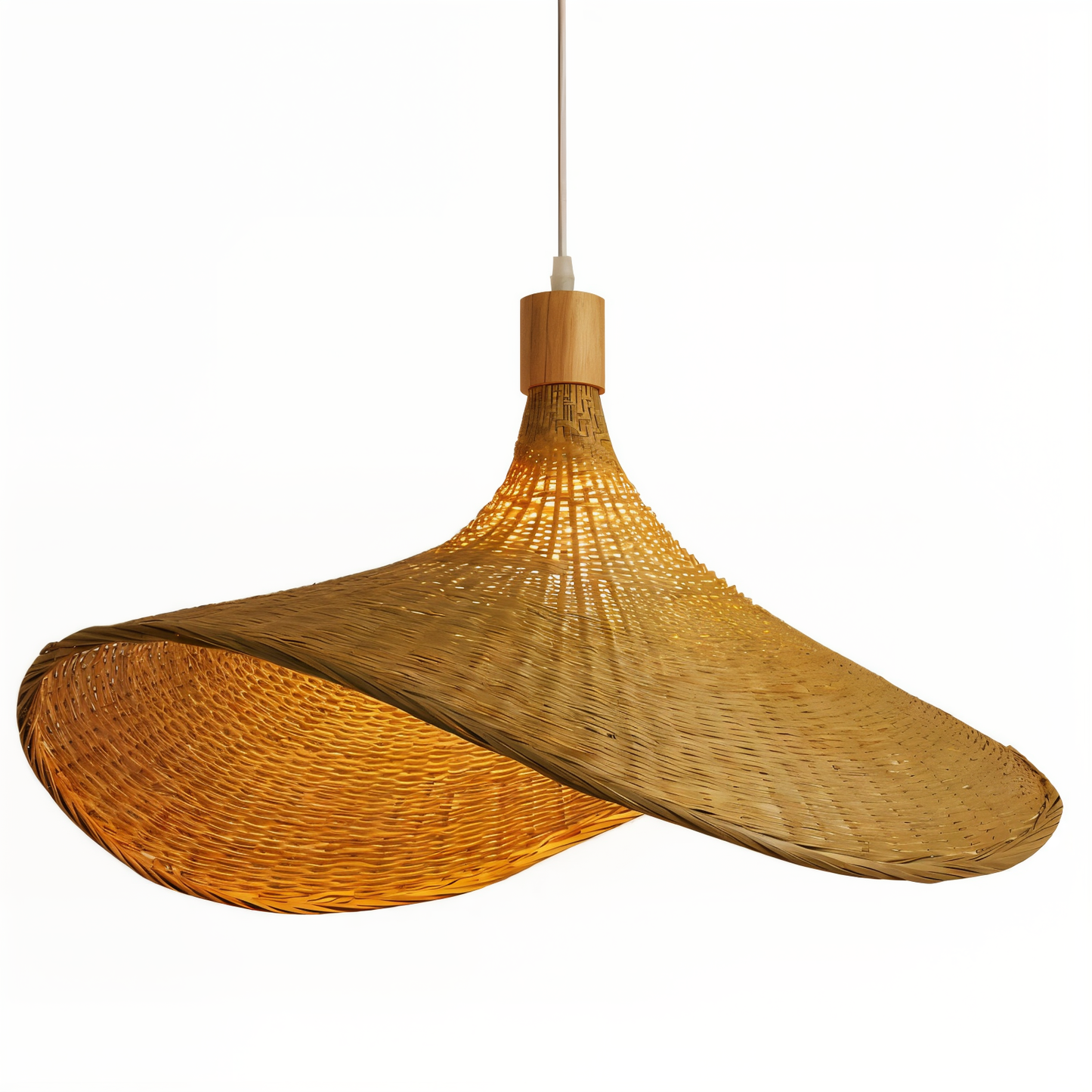 BambWicker Hanglamp – Handgemaakte Rattan Verlichting met Natuurlijke Elegantie