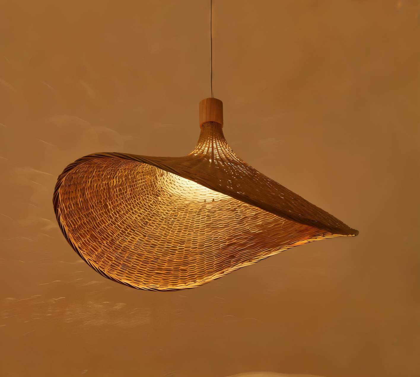 BambWicker Hanglamp – Handgemaakte Rattan Verlichting met Natuurlijke Elegantie