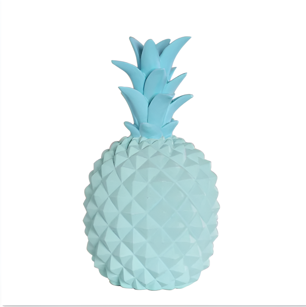 Palmano spaarpot – decoratieve ananas spaarpot van hars in vrolijke kleuren