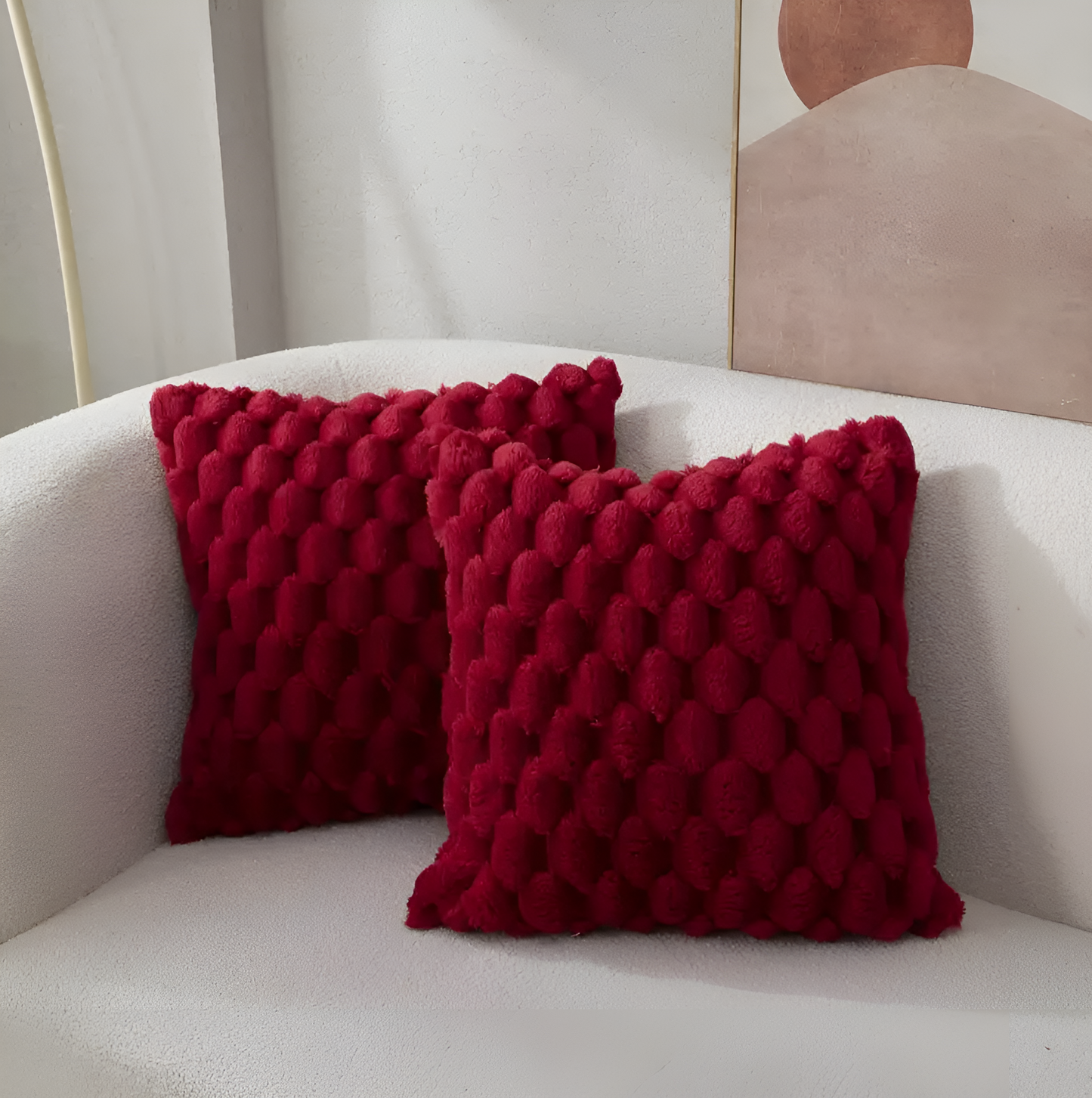 Auralyn kussenhoes – zacht gemêleerd sierkussen 50x50 cm in warme kleuren