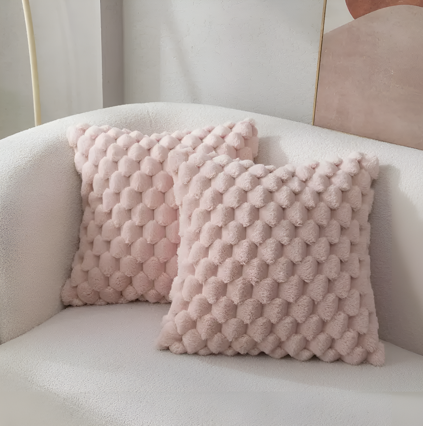 Auralyn kussenhoes – zacht gemêleerd sierkussen 50x50 cm in warme kleuren
