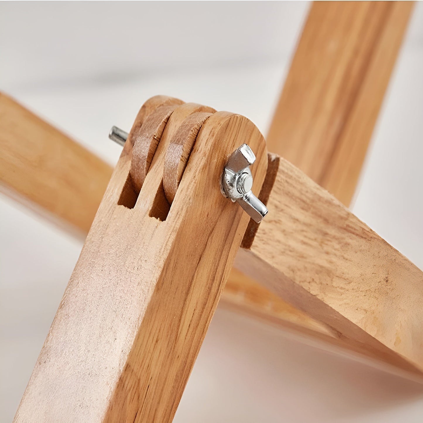 Flex WoodMan Tafellamp – Massief Houten Robotlamp met Verstelbaar Design