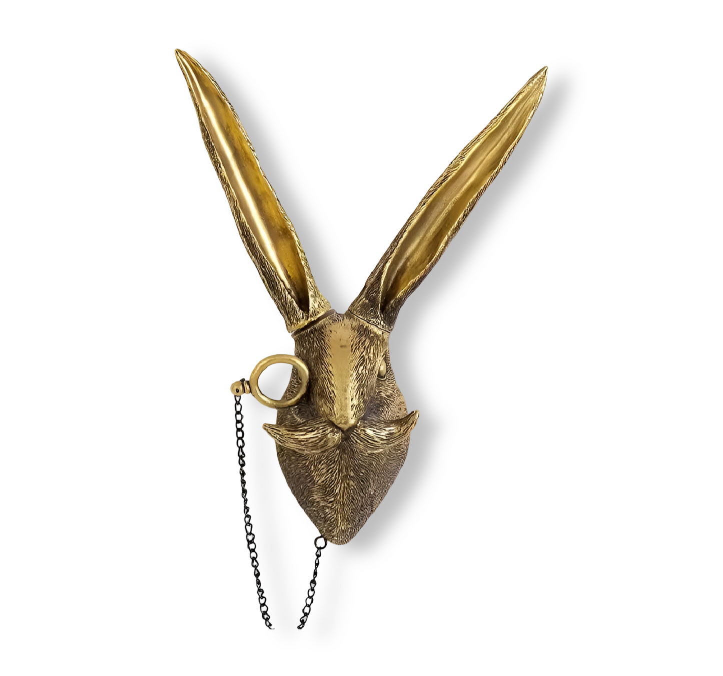 Decoratieve Dieren Wandhaak – Goudkleurige Muurhaak in Herten- of Dierenkop Design