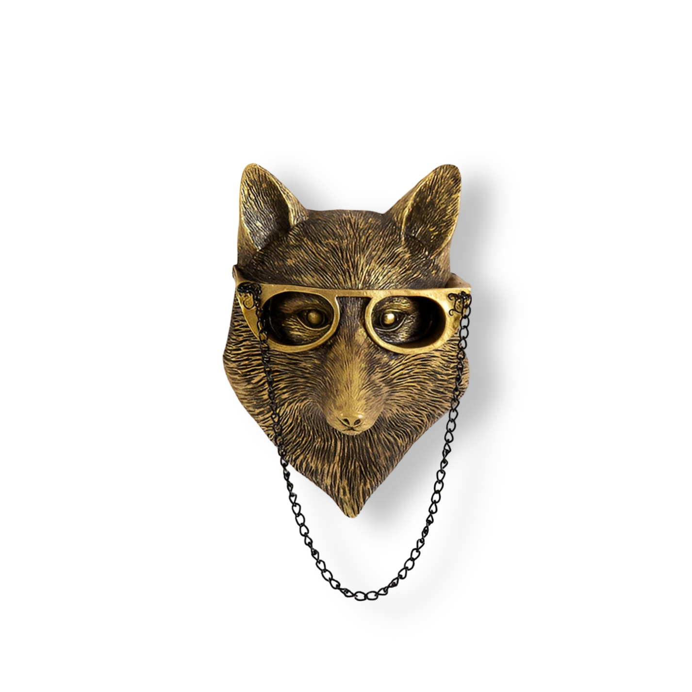 Decoratieve Dieren Wandhaak – Goudkleurige Muurhaak in Herten- of Dierenkop Design