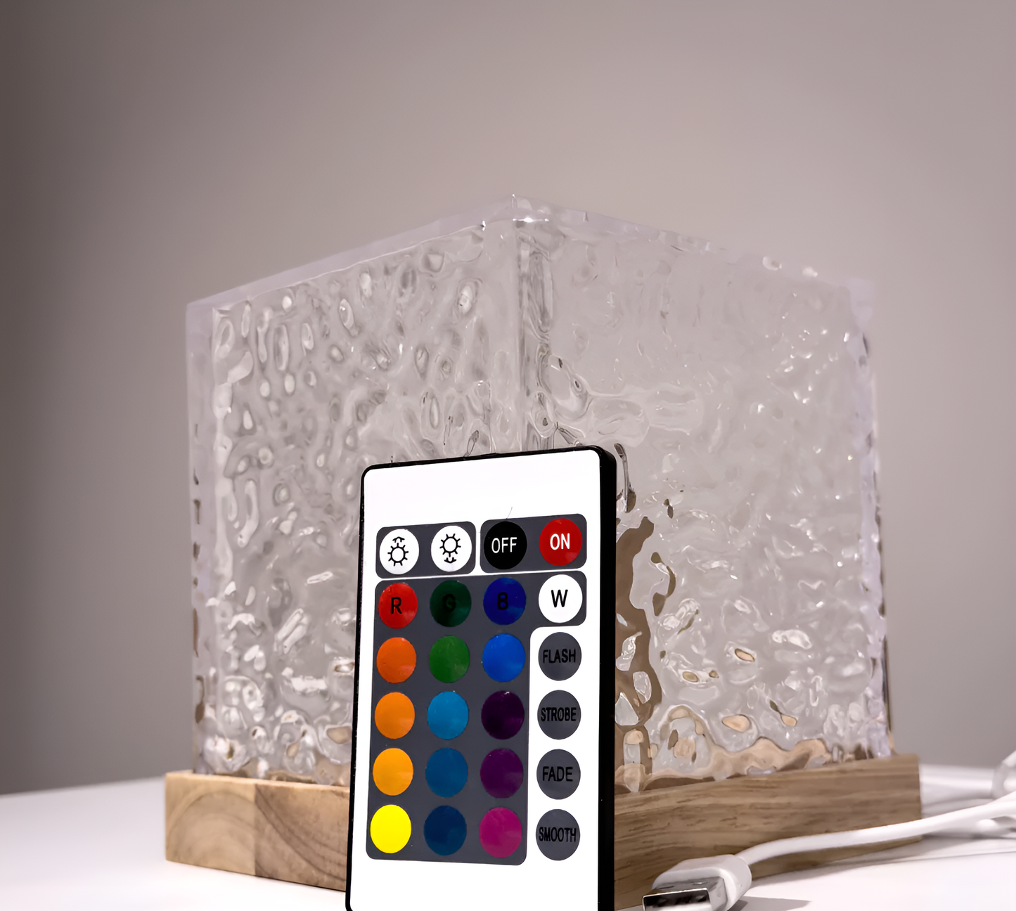 LED Watergolf Projectorlamp – 16 Kleuren Nachtlamp met Afstandsbediening en Fade-Modus