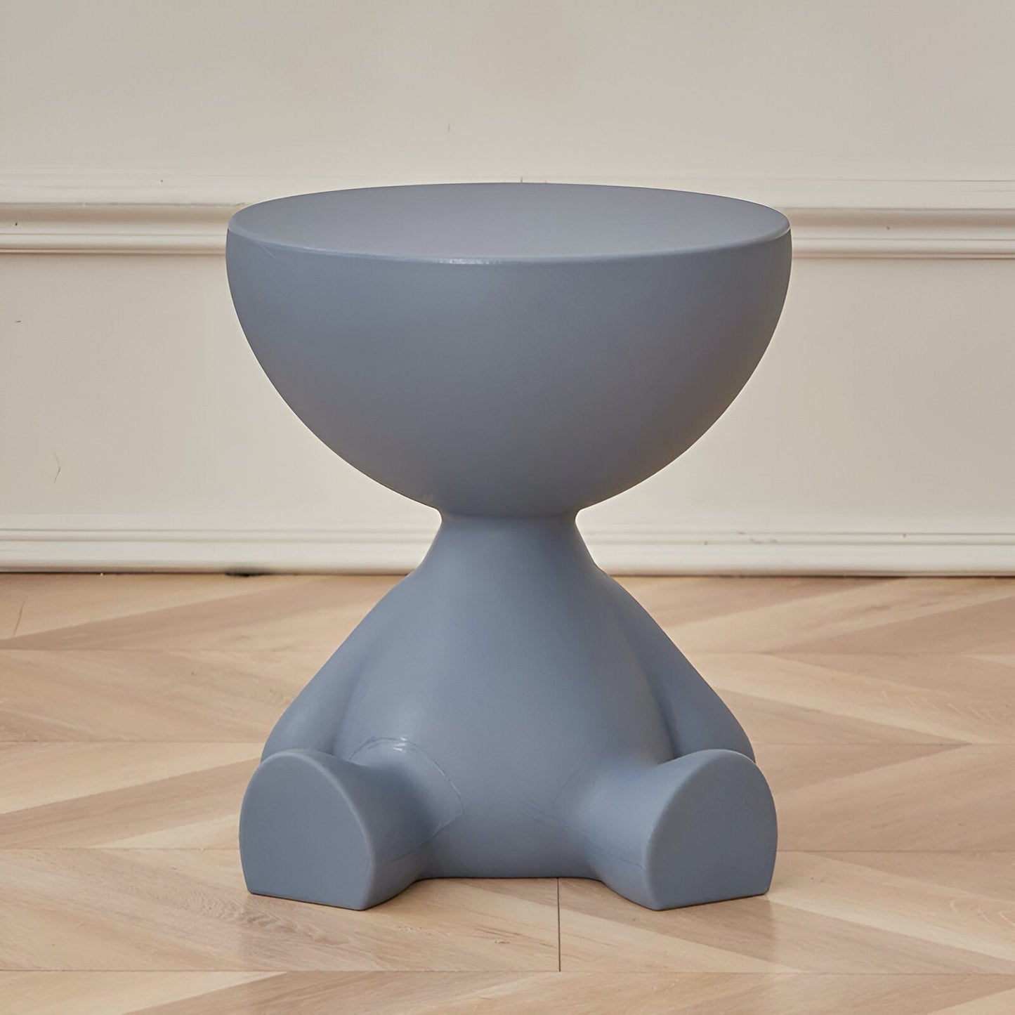 Lunaro bijzettafel – ronde minimalistische salontafel van kunststof in scandinavisch japandi design