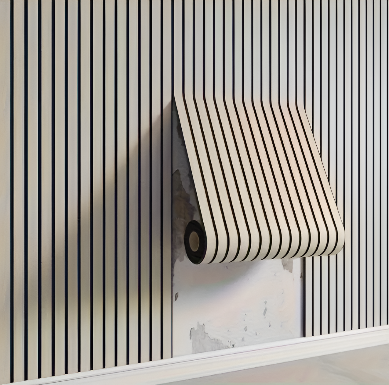 3D Akoestisch Wandpaneel – Zelfklevende PVC Wanddecoratie