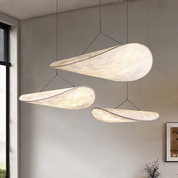 Japandi Hanglamp Zijde - Minimalistisch Design voor Slaapkamer