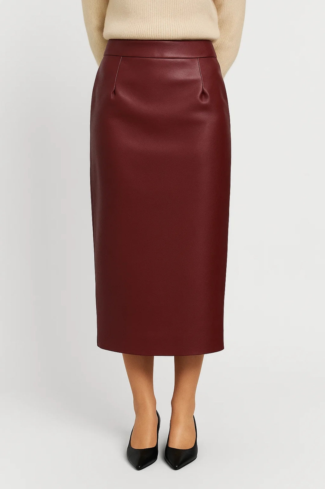 Dames kokerrok – midi, aansluitend, elegant, herfst & winter