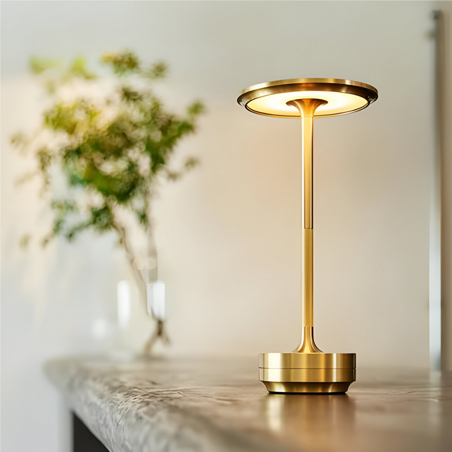 Lumora tafellamp – draadloze designlamp met touchbediening en dimbaar ledlicht