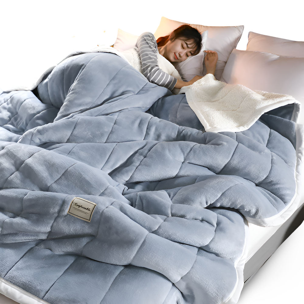Veloria fleecedeken – extra zachte sherpa plaid in warme kleuren voor elk seizoen