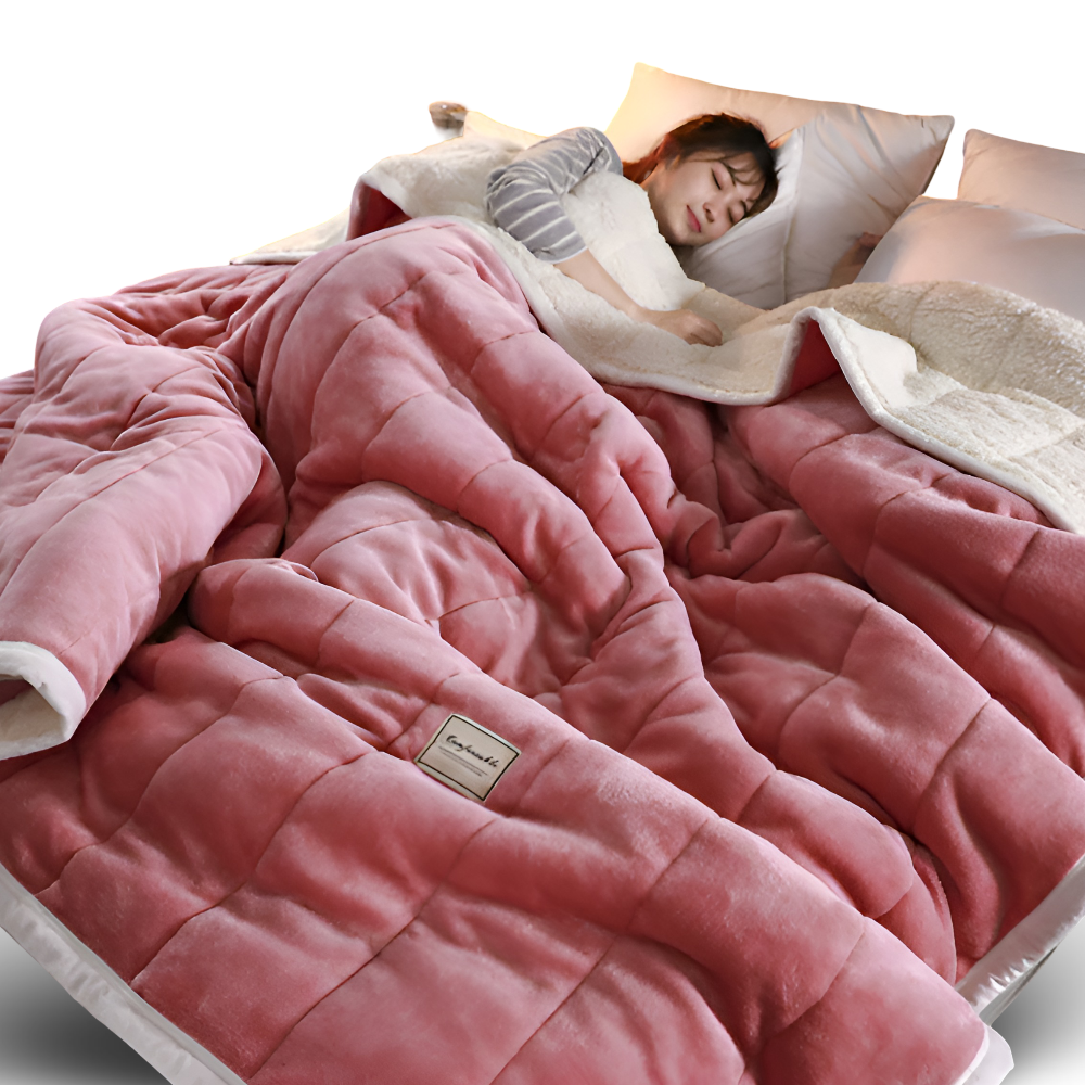 Veloria fleecedeken – extra zachte sherpa plaid in warme kleuren voor elk seizoen