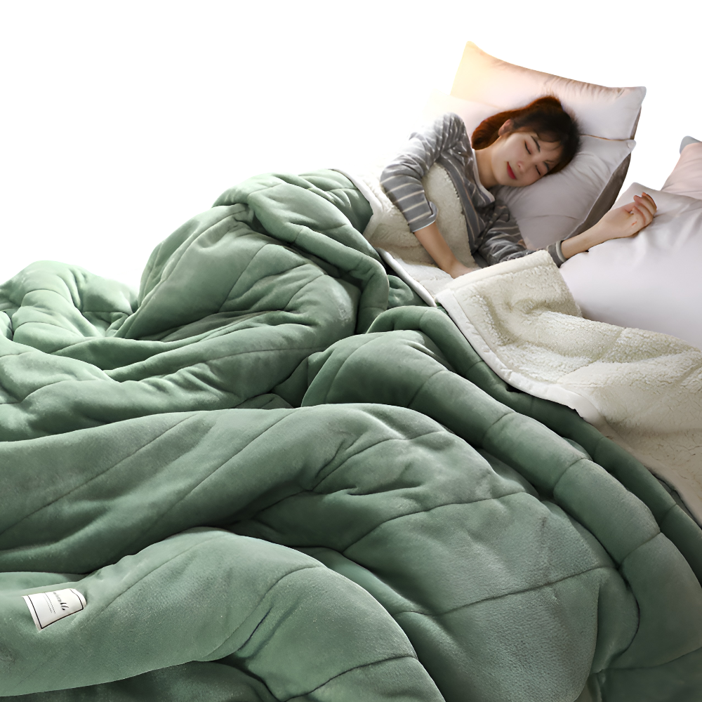 Veloria fleecedeken – extra zachte sherpa plaid in warme kleuren voor elk seizoen
